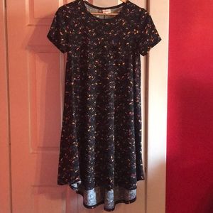 Lularoe carly xs chevron and flowers